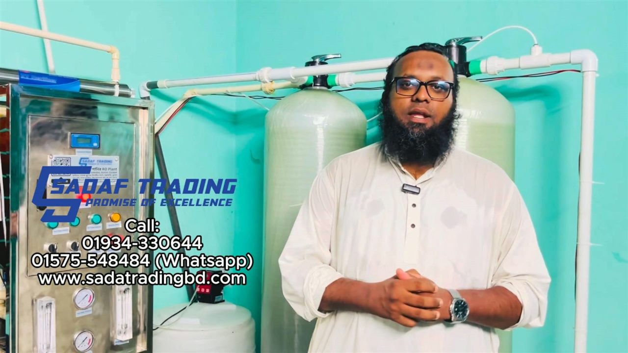 Sadaf Trading presenting a commercial RO water plant